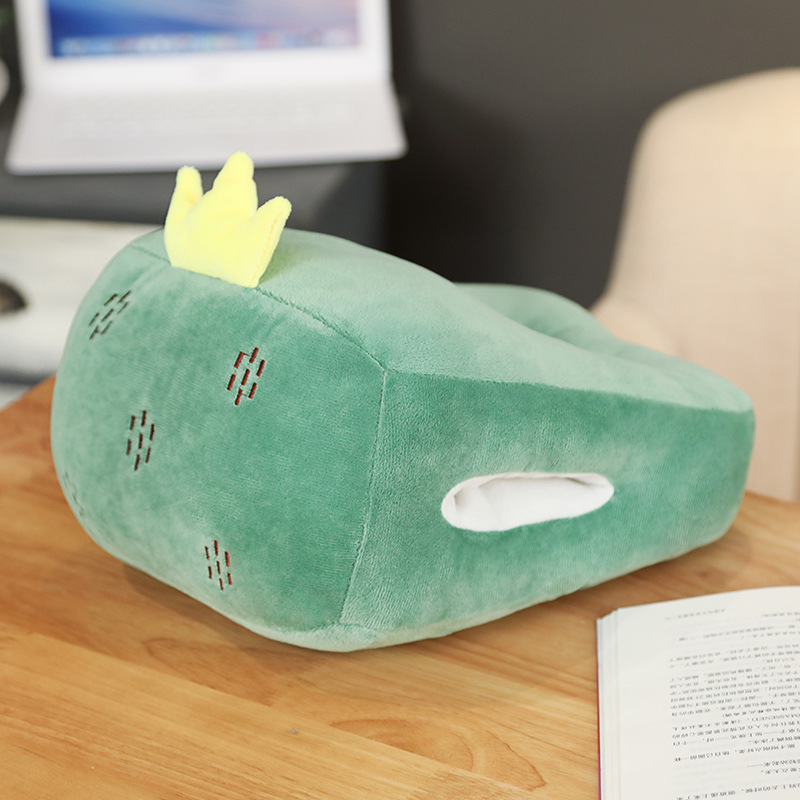 Almohada para Siesta de Oficina y Estudiantes de Felpa con Calentador de Manos