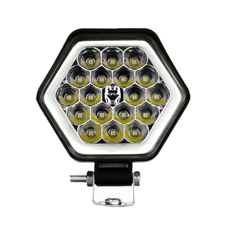 Motorcicleta eléctrica externa 18 perlas faro de trabajo reformado faro delantero concentrador fuerte exterior impermeable