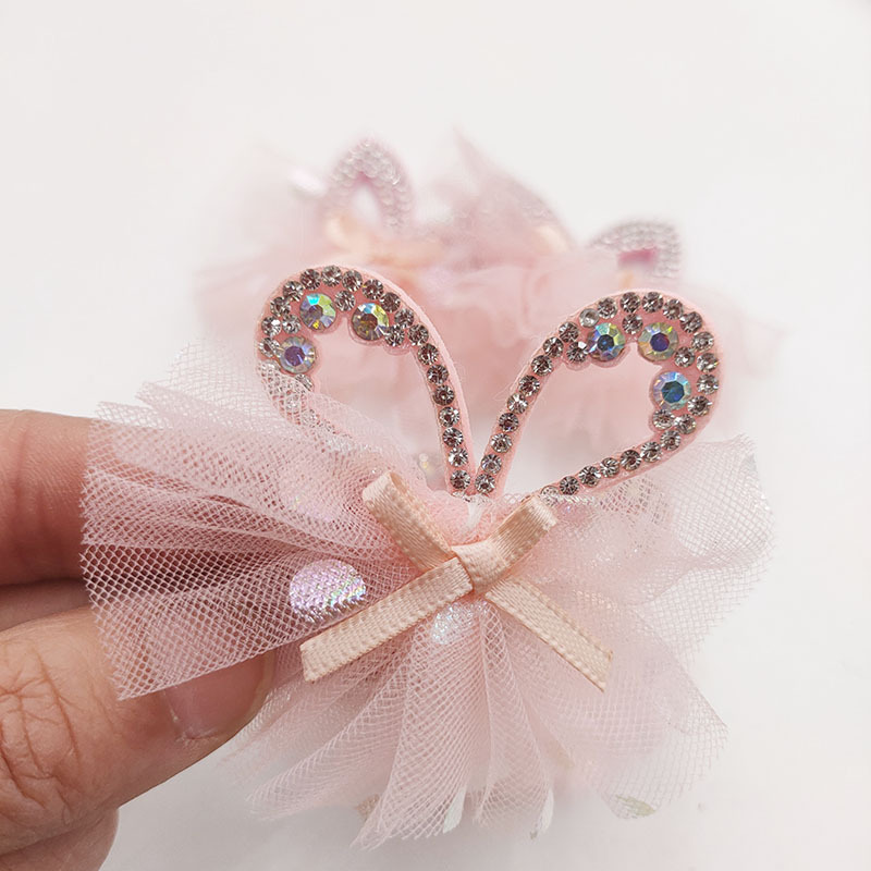 Mink hair ball Bright Rabbit Ear DIY hair accessories Material Cat…