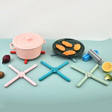 厂家硅胶隔热十字垫家用餐桌垫防烫防滑碗垫锅垫餐盘垫杯垫子批发