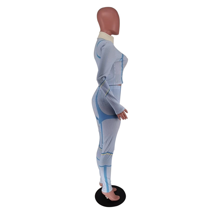 315g Weight Long Sleeve Sleeve Length Spandex, Polyester Fabric Type Pant Co-ord Set Sets Type 2 Pieces Set Quantity Sports Occasion Standing Collar Neckline Sports Function Skinny Fit Type Geometric Pattern Autumn Season Women's Gender Sports Style Sports Women's Sports Geometric Spandex Polyester Pant Co-ord Set Pants Sets 29