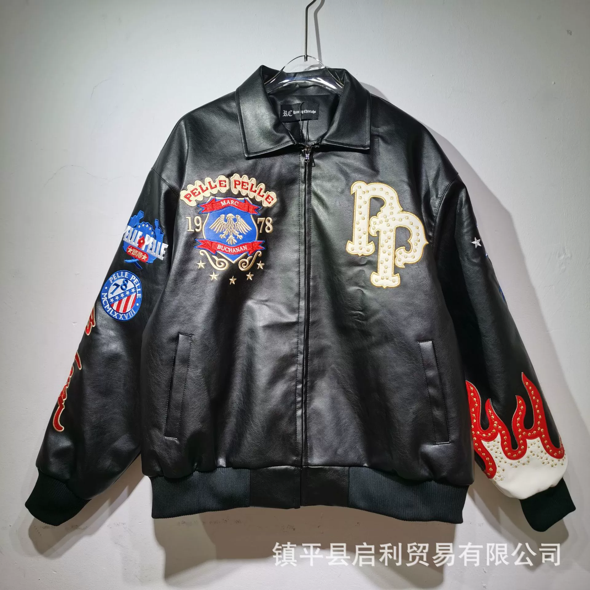 Новая куртка из кожи мотоциклетного стиля Harley для мужчин и женщин, одинаковый стиль с хлопком ретро мотоциклетная одежда тяжелой промышленности вышивка плюс кожаная куртка