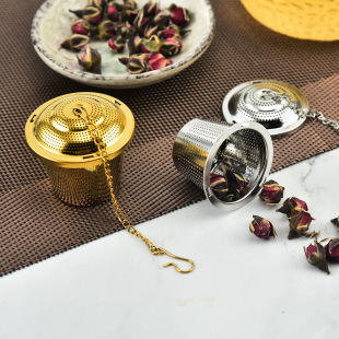 304 Stainless Steel Tea Filter for Brewing Tea, Stewing Soup, Seasoning Ball Bag, Wedding Gift Tea Strainer, Simple Tea Set
