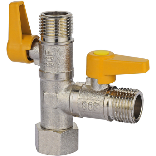 Wholesale Live-Connection Copper Valve Three-Way Water Pipe Extender with Water Distributor, Washer Interface, and One-to-Two Splitter Featuring a Switchable Faucet