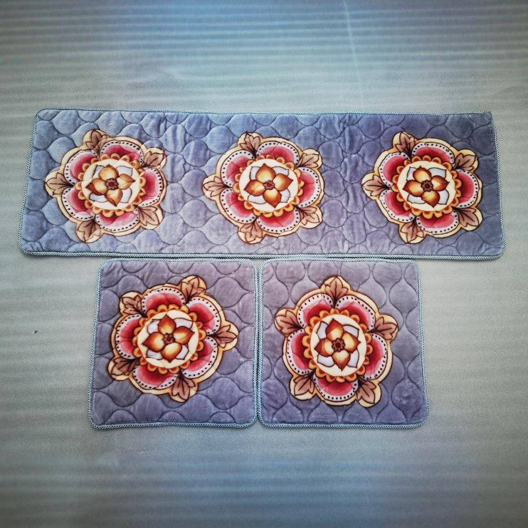 实木沙发三件套坐垫毛毯绒小汽车电车坐垫通用秋冬季屁股加厚垫