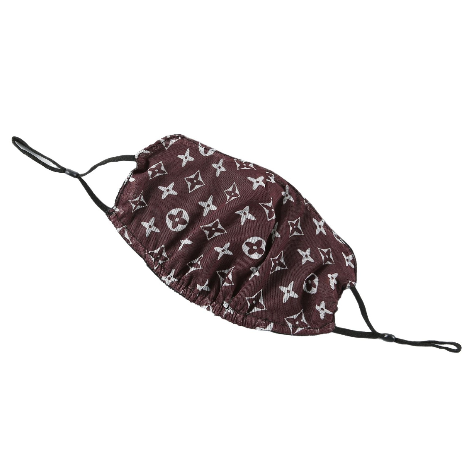 Three-dimensional eye protection angle thin sunscreen mask printed breathable fashion ice silk mesh women Korean full face protection summer