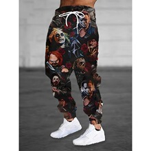 O 31890 Men's Skull Print Joggers ����ӡ���� ŷ���羳