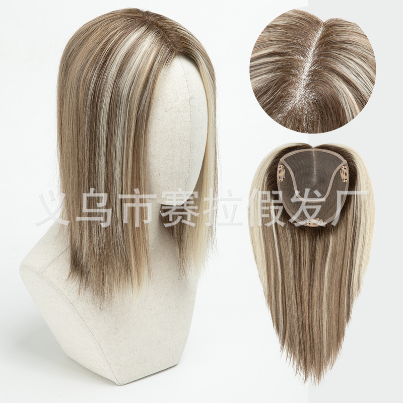 Amazon 新製品ウィッグ女性フルハンドフックロングストレートヘアミドル分けシミュレーショングラデーショングラデーションゴールドメーカー在庫卸売ウィッグ|undefined