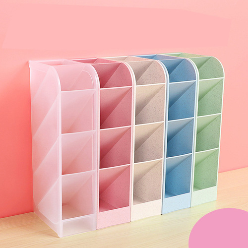 Slanted pen holder storage box, creative children's pen holder ornaments, fashionable pen holder storage, Internet celebrity pen holder, student desktop