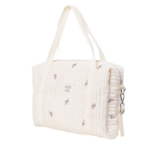Large-capacity mommy bag Korean tote storage mommy bag multi-functional mother and baby portable trolley hanging bag cross-border