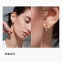 小巧长方简约s925平行线
