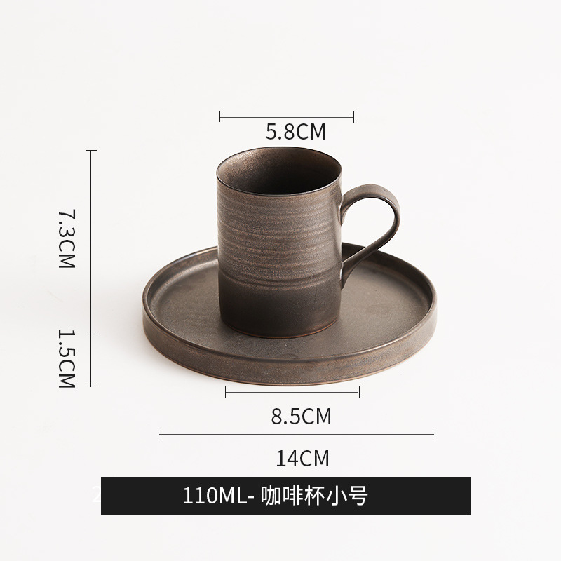 Kit de café de goteo de cerámica retrógrada japonesa para compartir taza de café de estilo de lujo ligero para oficina doméstica