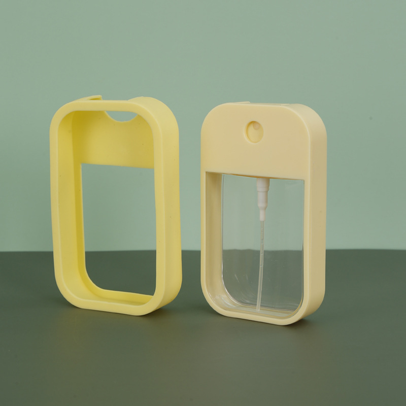 Pulverizador de tarjeta de silicona caso 45ml 50ml de Apple botella de color de silicona caso llavero sub-botella funda protectora
