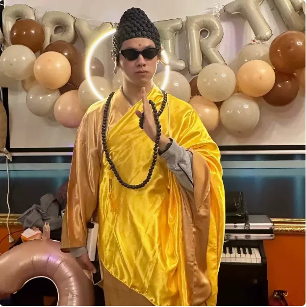 如来佛祖表演服成人观音菩萨装扮演出服万圣节衣服观世音菩萨衣服