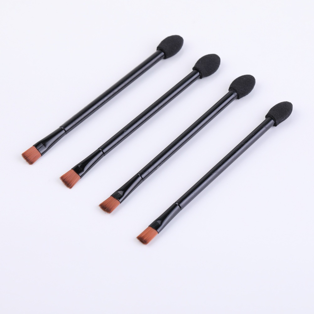 Multifuncional eye shadow stick eye shadow cepillo de doble cabeza mini cepillo de látex de algodón desechable herramienta de maquillaje de belleza