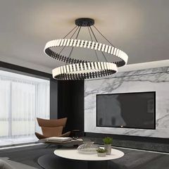Living room pendant light, round, stylish, Nordic style, minimalist, modern, dining table, bar counter, restaurant lamp, whole house set, lighting fixtures