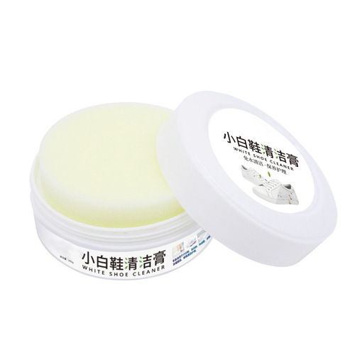 White shoe cleaning cream, shoe cleaning artifact, leather goods, white shoe cleaning cream, cleaning and maintenance, decontamination, yellowing, shoe polishing