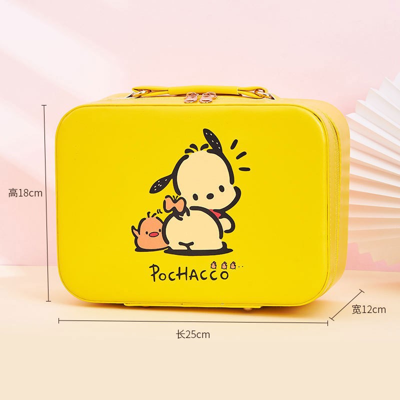 Nueva caja de maquillaje de dibujos animados de alto valor, bolsa de maquillaje portátil de viaje, bolsa de maquillaje portátil de regalo, bolsa de almacenamiento de regalo encantadora