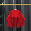 Autumn dress, small princess costume, long sleeve, Korean style, western style, children's clothing, wholesale