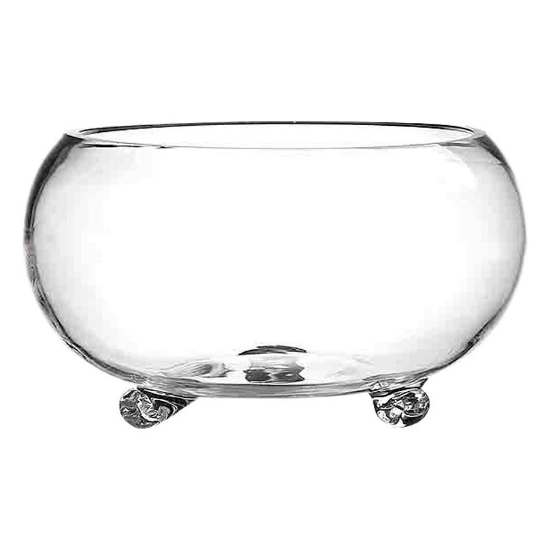 Креативный прозрачный стеклянный круглый аквариум с ножками, большой утолщенный аквариум для золотых рыбок, настольная гостиная, балкон, резервуар для черепахи, Гидропоника