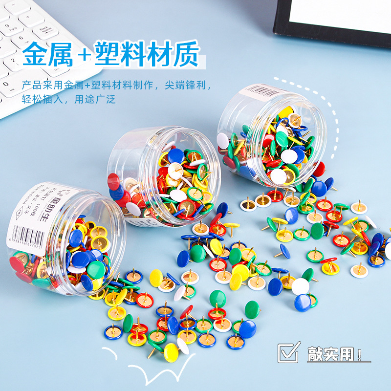 Clavos metálicos de color, clavos de níquel, clavos redondos, clavos de mano, tablero de corcho de oficina, fotos de pared, artículos de decoración al por mayor