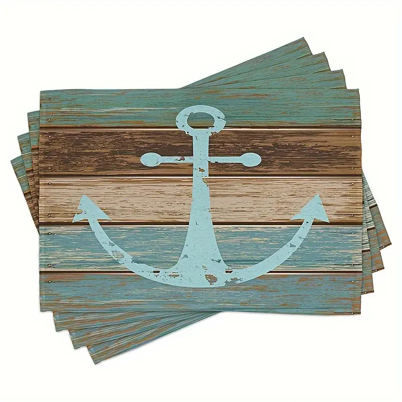 Transfronterizos lino almohadilla de mesa Aliexpress TEMU Amazon almohadilla de mesa cuadrada búfalo rojo almohadilla de Navidad Día de la Independencia