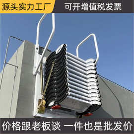 室内室外户外家用梯子升降阁楼伸缩木楼梯折叠拉伸壁挂式