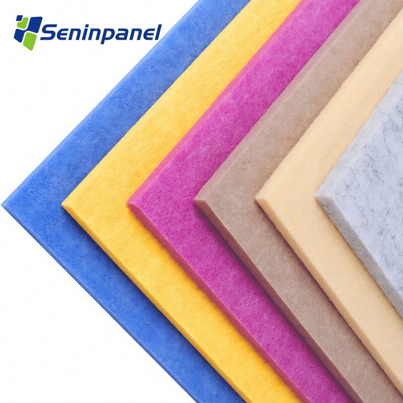 Polyester fiber sound-absorbing board factory direct home theater studio kindergarten environmental protection sound insulation wall decoration board