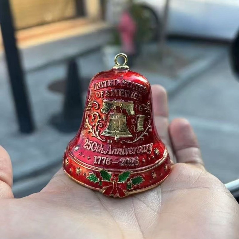 跨境爆款United States 250th AnniversaryBell Ornament厂家批发|undefined
