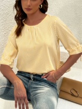 U 37011 Blue Stripe Button Shirt ���Ƴ��� ����ѷ�羳ŷ��