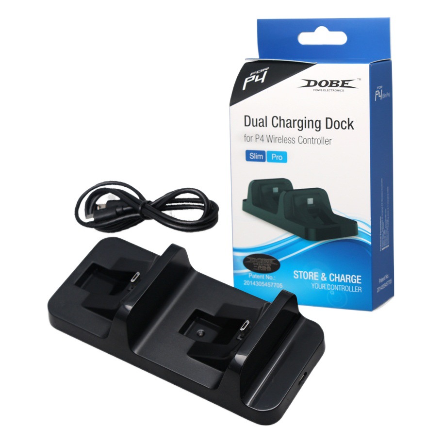 DOBE PS4 mango pequeño asiento cargador ps4 mango Delgado soporte asiento cargador TP4-002 PS4 mango doble cargador