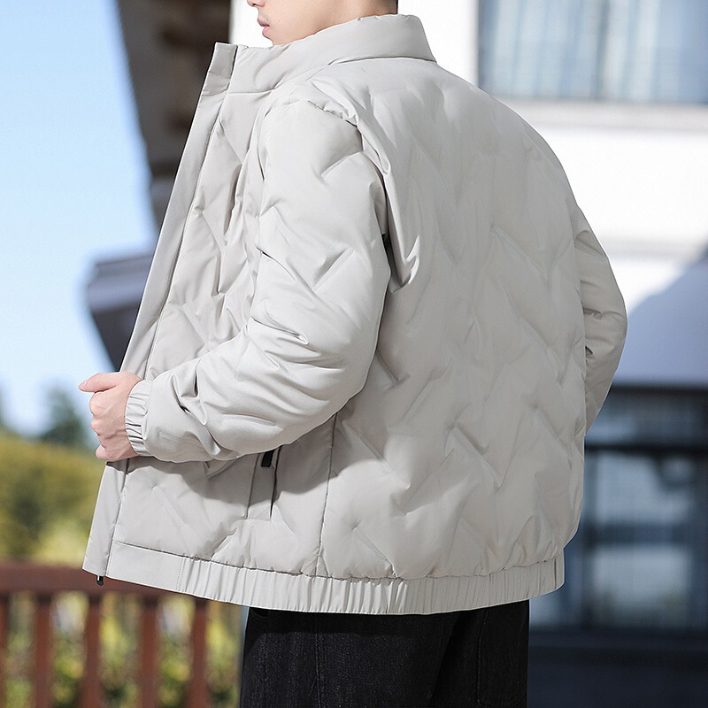轻薄立领羽绒服男士短款服冬季新款连帽白鸭绒防寒保暖运动外套|undefined
