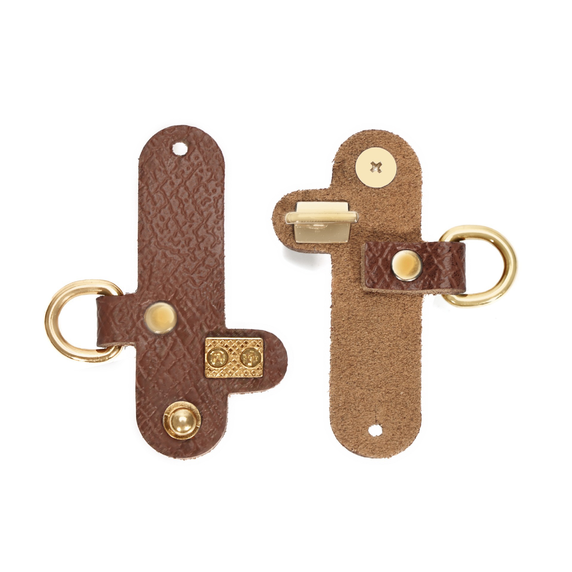 Gs style punch-free leather buckle