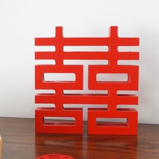 Chinese-style Solid Wood Wedding Gift Wedding Room Living Room Bedroom Wedding Decoration Decoration Decoration Table