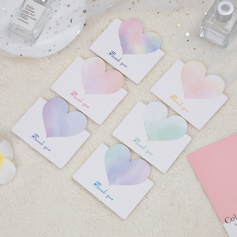 Creative Birthday Blessing Small Greeting Card Message Wish Hope Thanksgiving Heart Send Teacher's Day Birthday Greeting Card Thank You