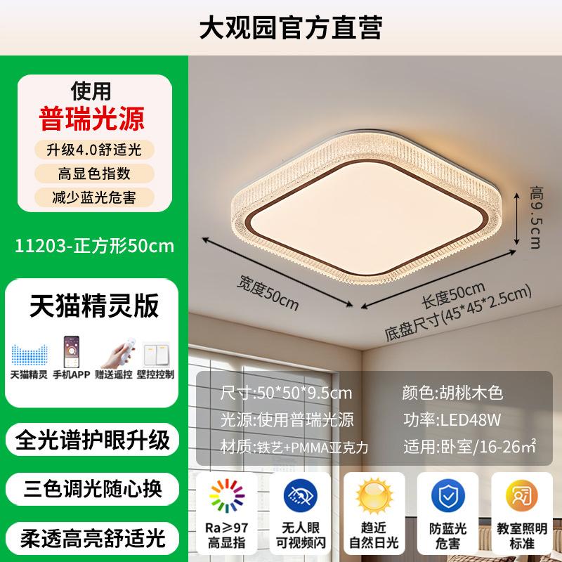 Gran vista jardín lámpara de techo de la sala de estar lujoso lujoso alto sentido moderno atmósfera simple 2026 nueva lámpara de techo del dormitorio 357L