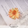 WXH-Single small daisy flower head-orange