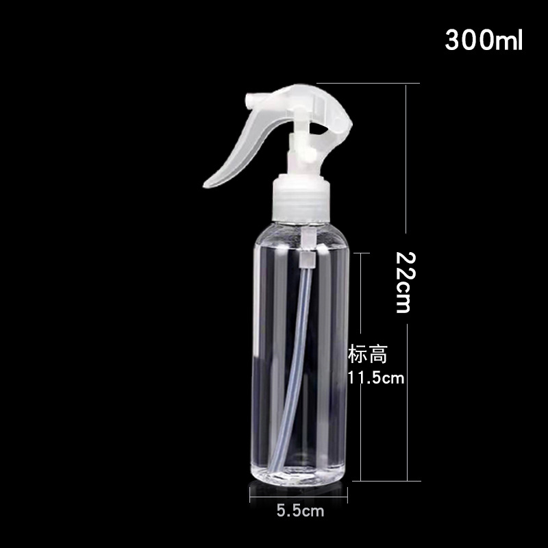 Botella de spray cosmética de embalaje de 100-500ml, botella de plástico, botella de spray, boquilla pequeña para ratón