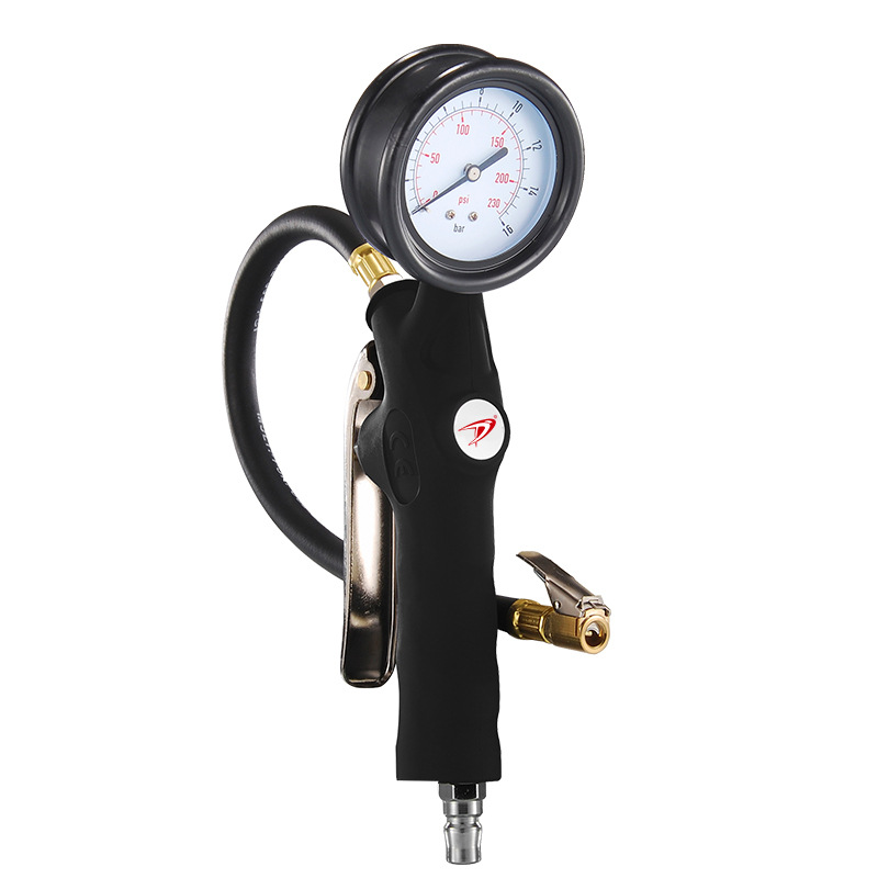 Changjia Zhixiao High Precision Tire Pressure Gauge Inflator with Air Release (Air pressure gauge/tire pressure gauge) - km-1701