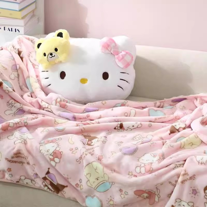 KT곰 베개와 담요 투인원