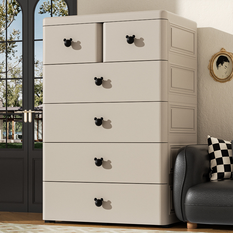 70cm Storage Cabinet Drawer Type Multi-layer Living Room Storage Cabinet Children's Wardrobe Storage Cabinet Five-drawer Home Baby Wardrobe