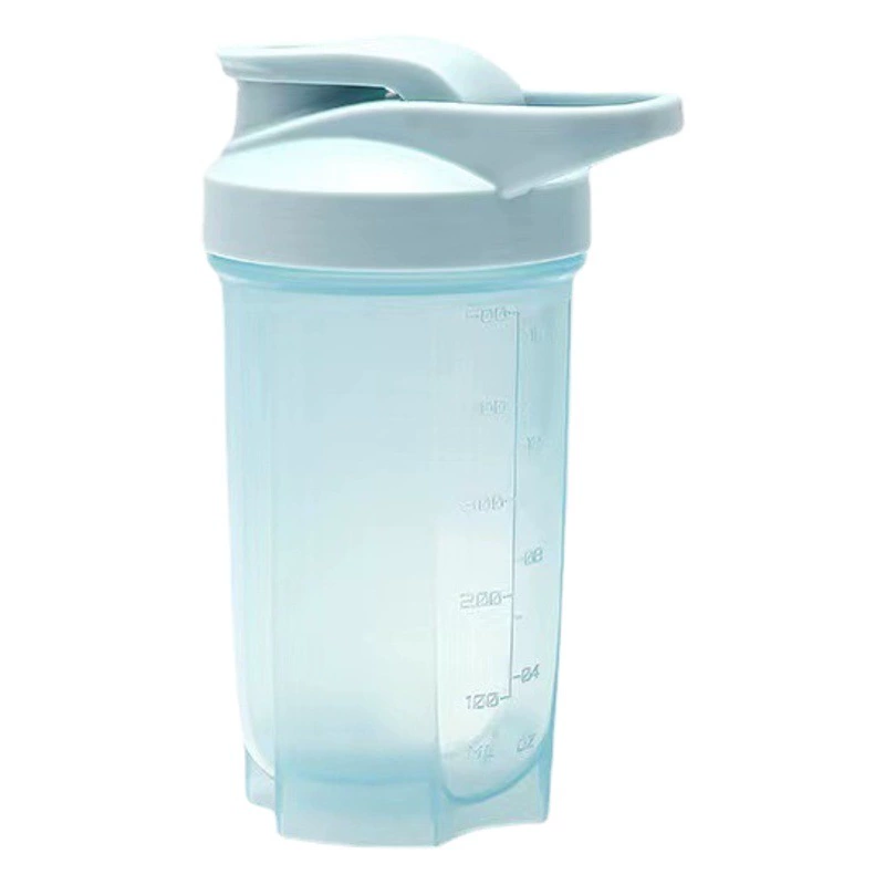 Новый протеиновый порошок молочный коктейль встряхивая чашка с шкалой 300/500ml портативный герметичный герметичный портативный смешивающий стакан для еды