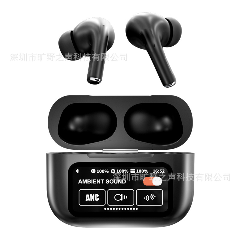 華強北A9pro Bluetoothイヤホン タッチスクリーン搭載 インイヤー ワイヤレス ノイズキャンセリング スマート翻訳イヤホン Apple対応|undefined