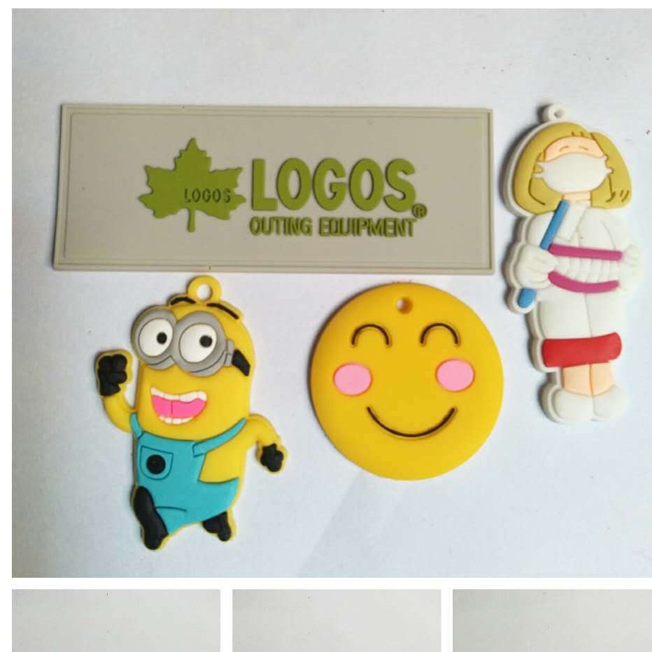 供应服装商标PVC射出标 滴塑橡胶皮标软胶皮标牌