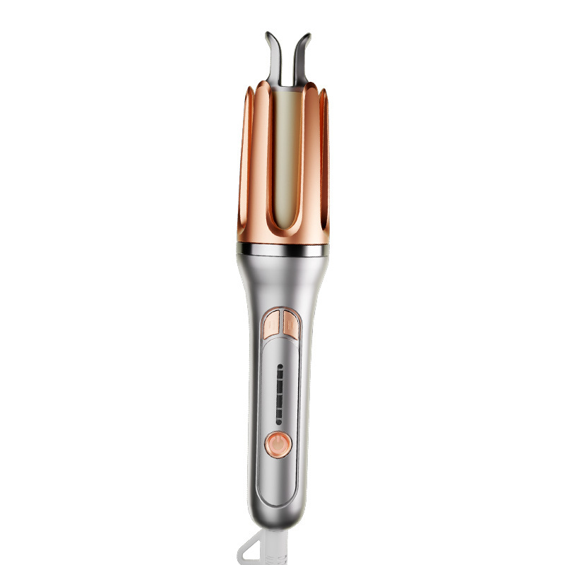 多機能ワイヤレスヘアアイロン、充電式、プラグなし、ポータブルビッグウェーブヘアアイロン、全自動ヘアアイロン|undefined