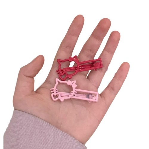 Set of 50 Pink Tone Hair Clips 2024 Cute Kit Sweet Teen Instagram Style Cartoon Headband Combination Fresh and Light