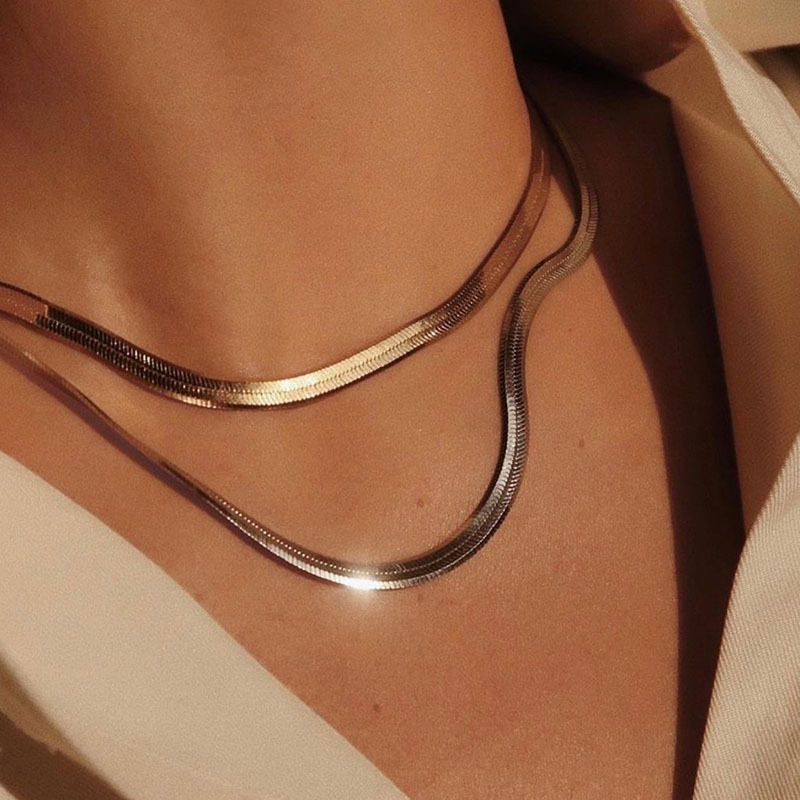 8g Weight Necklace Classification 1 Piece Quantity Daily Occasion Metal Material Geometric Pattern Women'S Gender Plating Design Fashion Style 1 Piece Fashion Geometric Metal Plating Women's Necklace 4