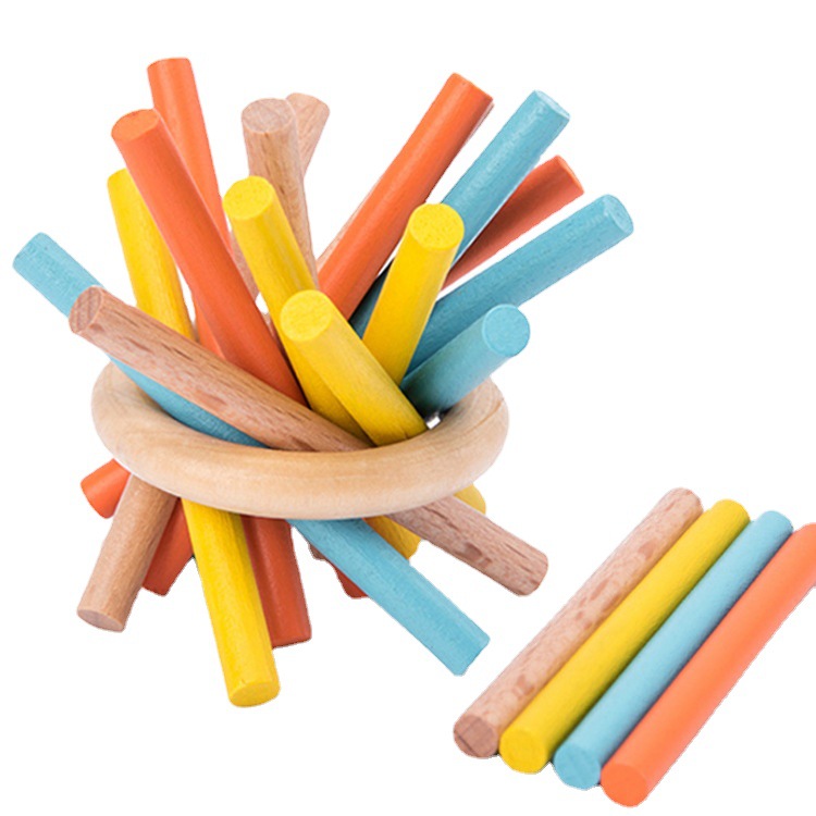 Procesamiento de juguetes educativos de madera para niños personalizados, caja de hierro, rompecabezas, bloques de construcción, giroscopio, jardín de infantes, educación temprana, material didáctico cognitivo