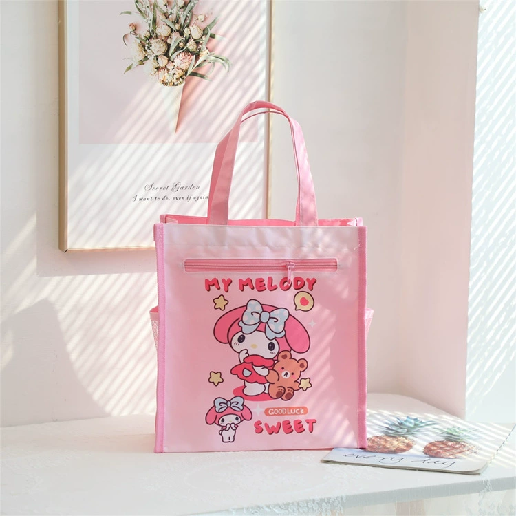 Japanese cute stationery, study bag, storage bag, linen bag