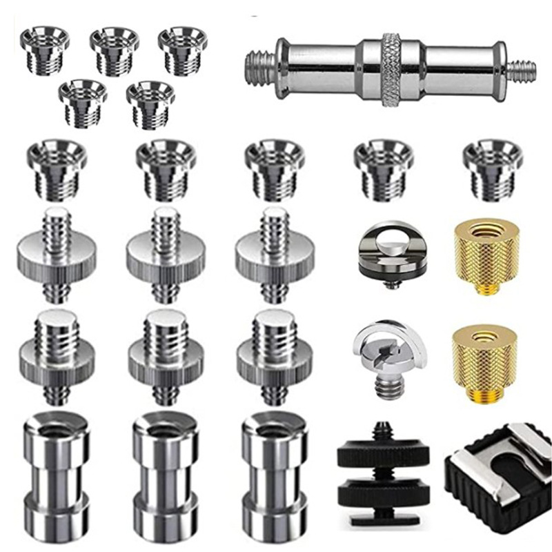 Cámara especial tornillo británico 1/4-20 vuelta 1/4 vuelta 3/8 soporte de la lámpara tornillo ranurado placa de liberación rápida tornillo